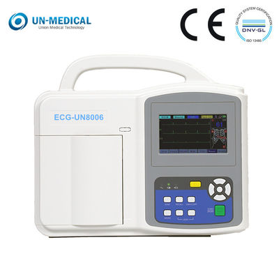 Macchina medica di elettrocardiogramma della macchina di Digital ECG di Manica dello schermo attivabile al tatto 6 di iso del CE